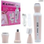 Kemei 4 in 1 Trimmer – Body, Face & Eyebrow Hair Remover | Rechargeable | COD BD - Image 3